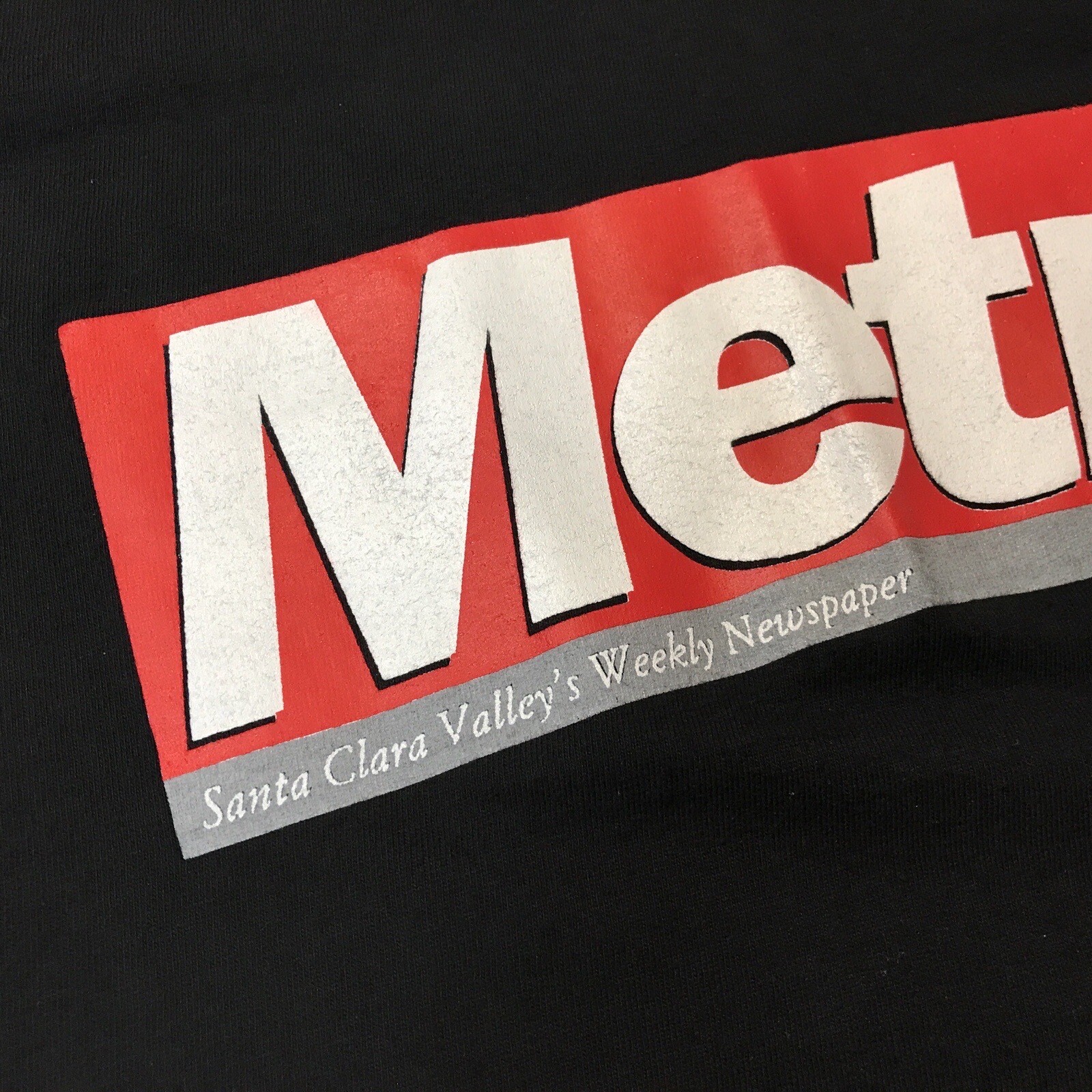 VTG Metro Santa Clara Valley’s Weekly Newspaper T-Shirt Single Stitch Sz M USA