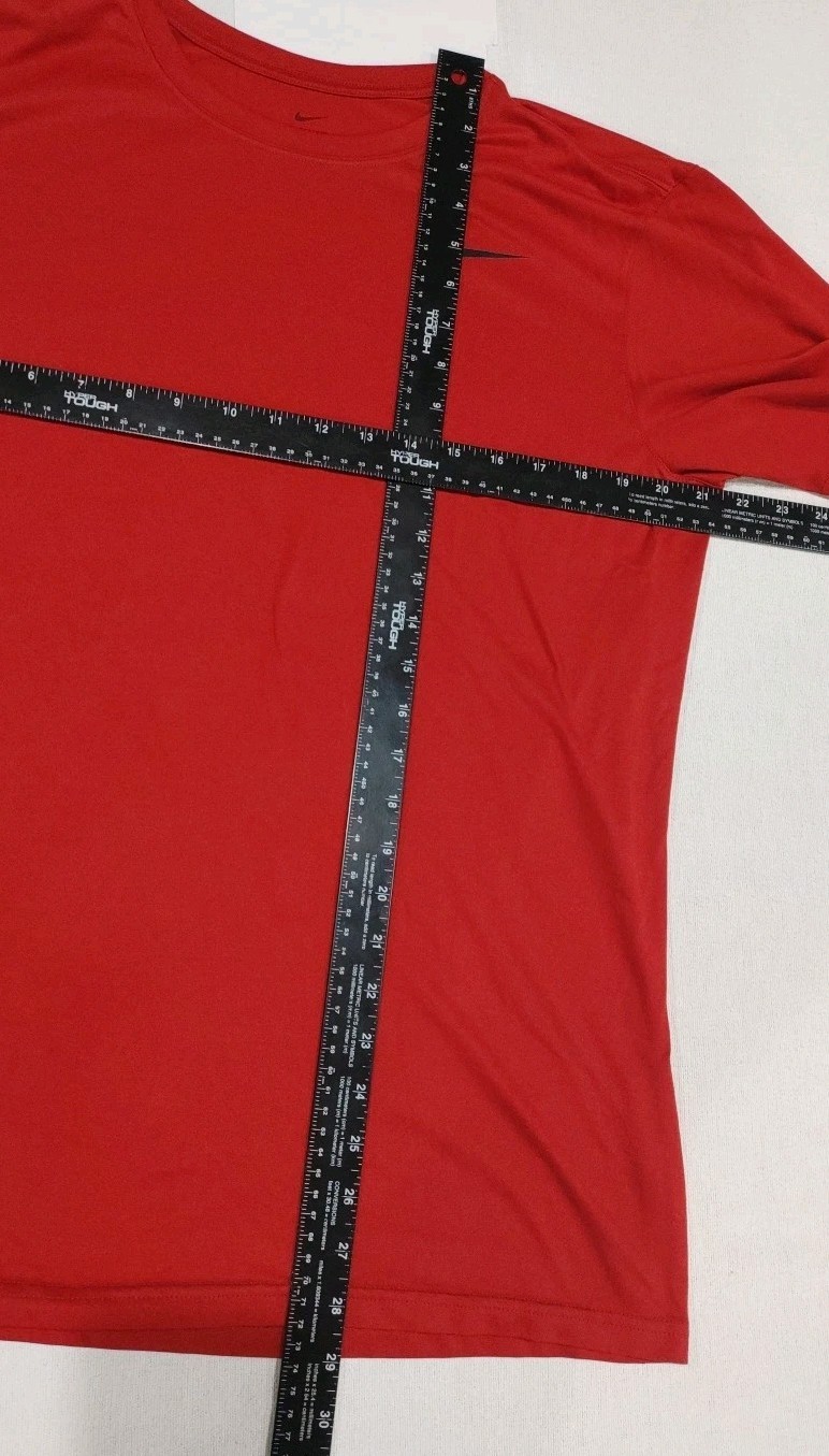Nike Dri Fit TShirt Regular Athletic Casual Red Adult Size Large