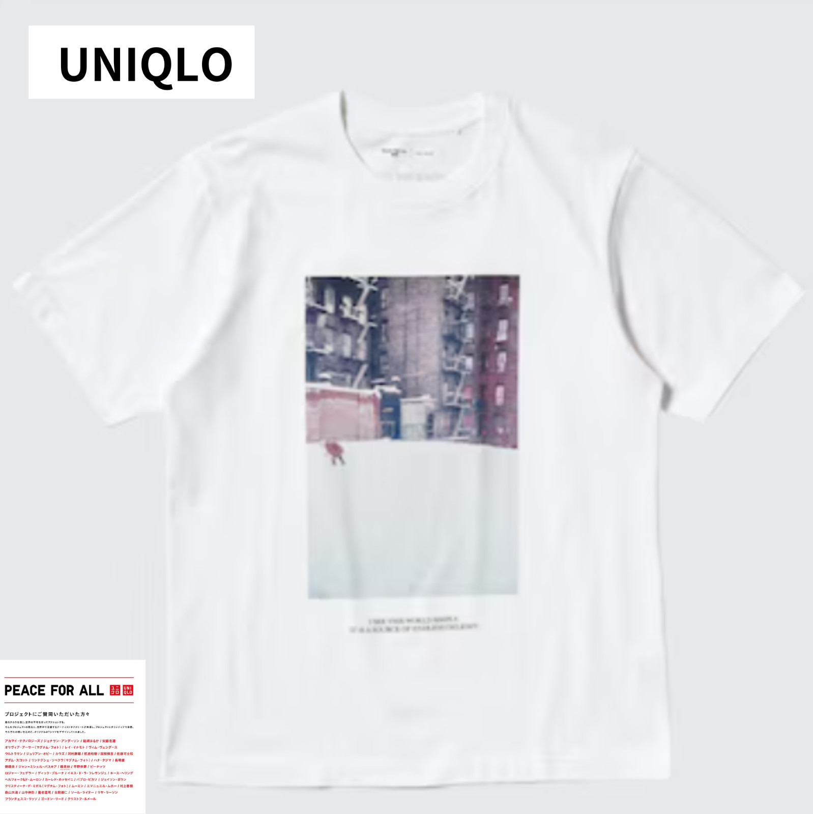 UNIQLO PEACE FOR ALL T-shirt / Saul Leiter White XS~4XL Unisex Men New Japan