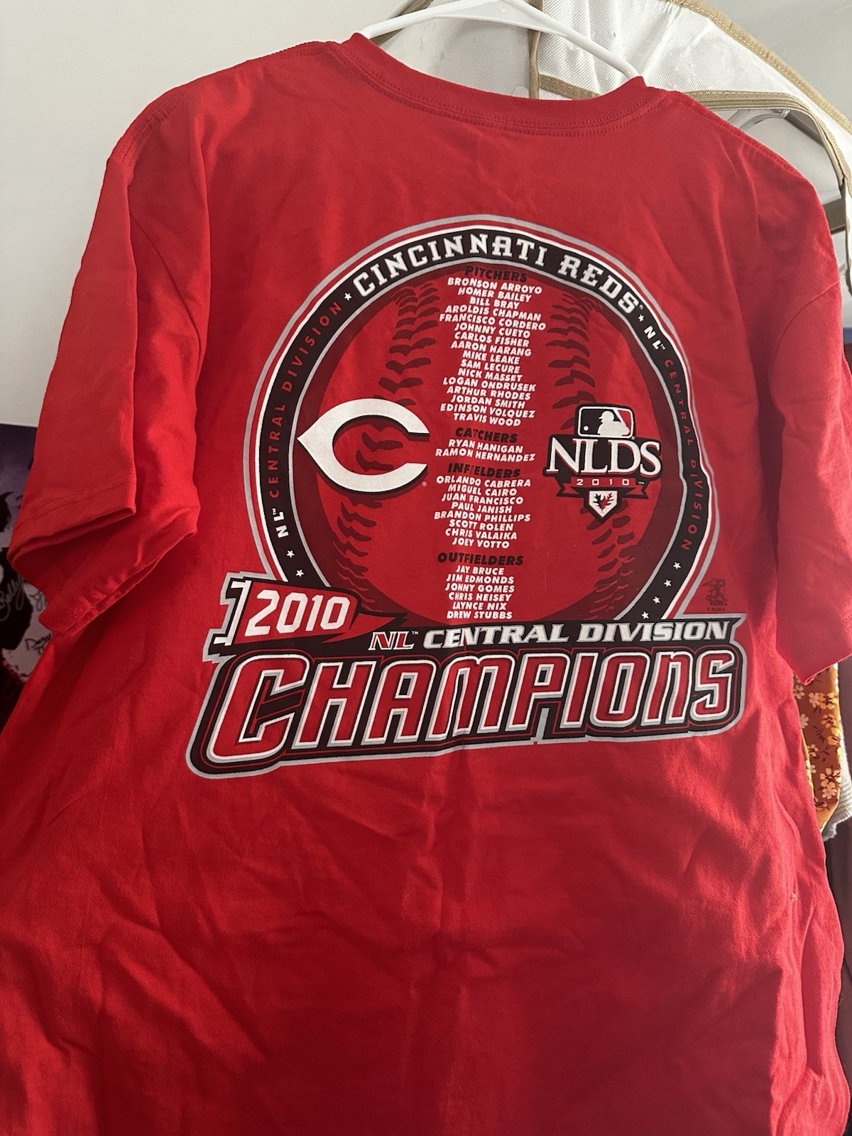 2010 Cincinnati Reds Central Division champs T-shirt NWT
