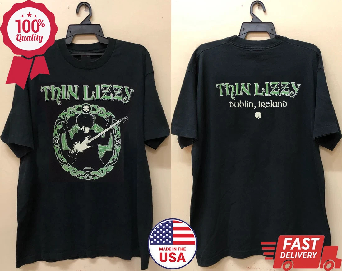 Thin Lizzy Celtic Ring Live In Concert T Shirt Full Size S-5XL