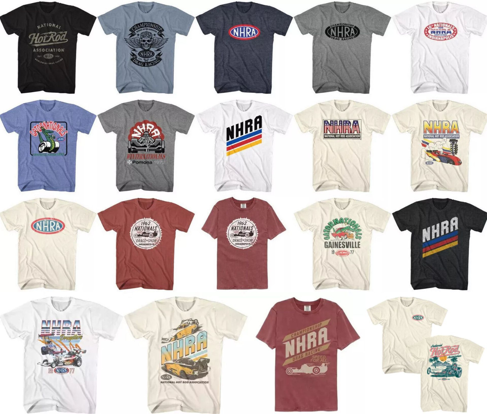 Pre-Sell NHRA National Hot Rod Association Drag Racing Licensed T-Shirt