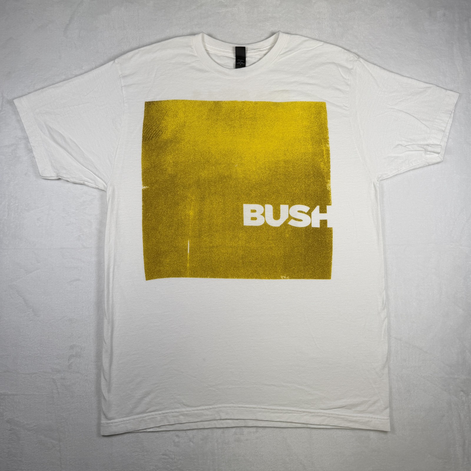 Bush 2016 Summer Tour Concert Men’s Graphic T-Shirt White Yellow Size Large