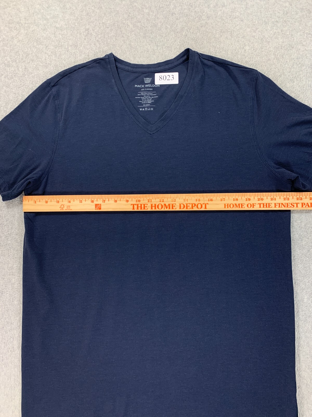 Mack Weldon Cotton Blend S/S Tee Shirt (Men’s XXL) Blue