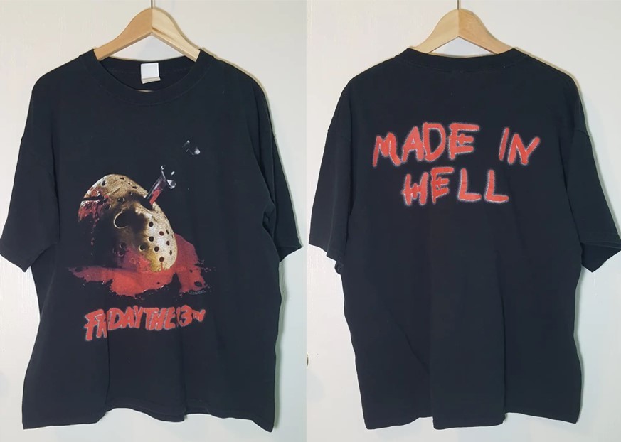 1997 Jason Vorhees “Made in Hell” Horror Friday the 13th unisex t-shirt QT4301