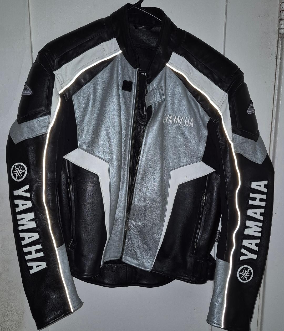 Hein Gericke Yamaha Leather Motorcycle Jacket Size 36 S Small