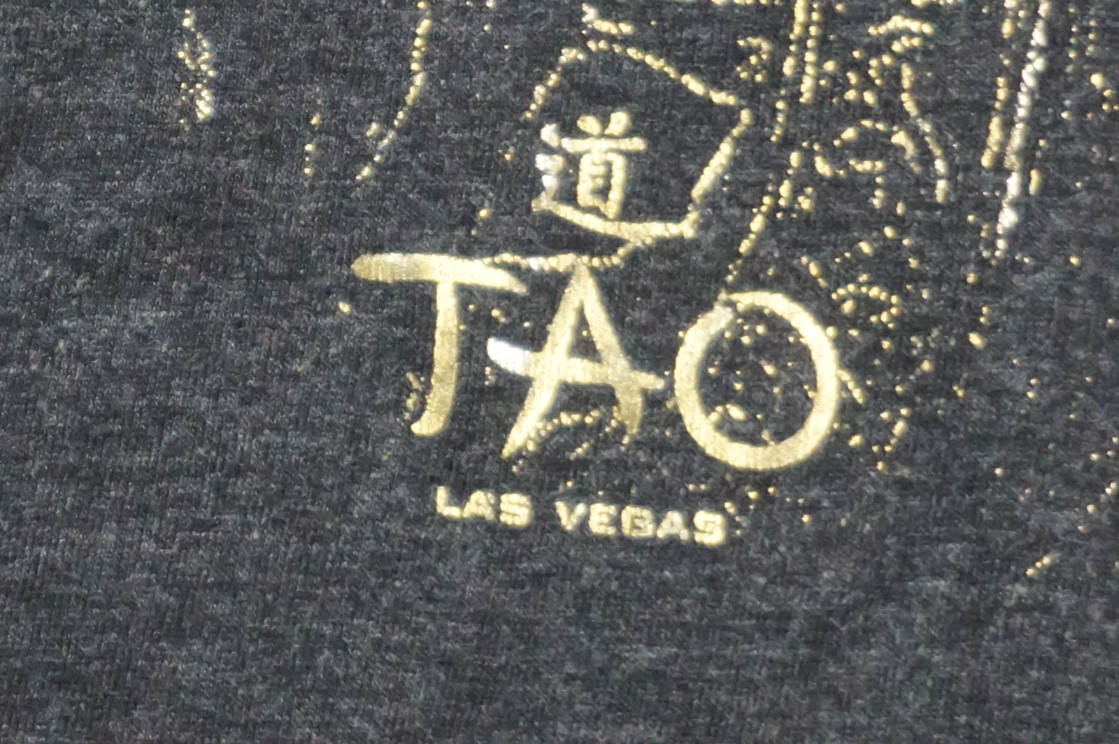 Tao Las Vegas Golden Buddha Heather Dark Gray L Cotton