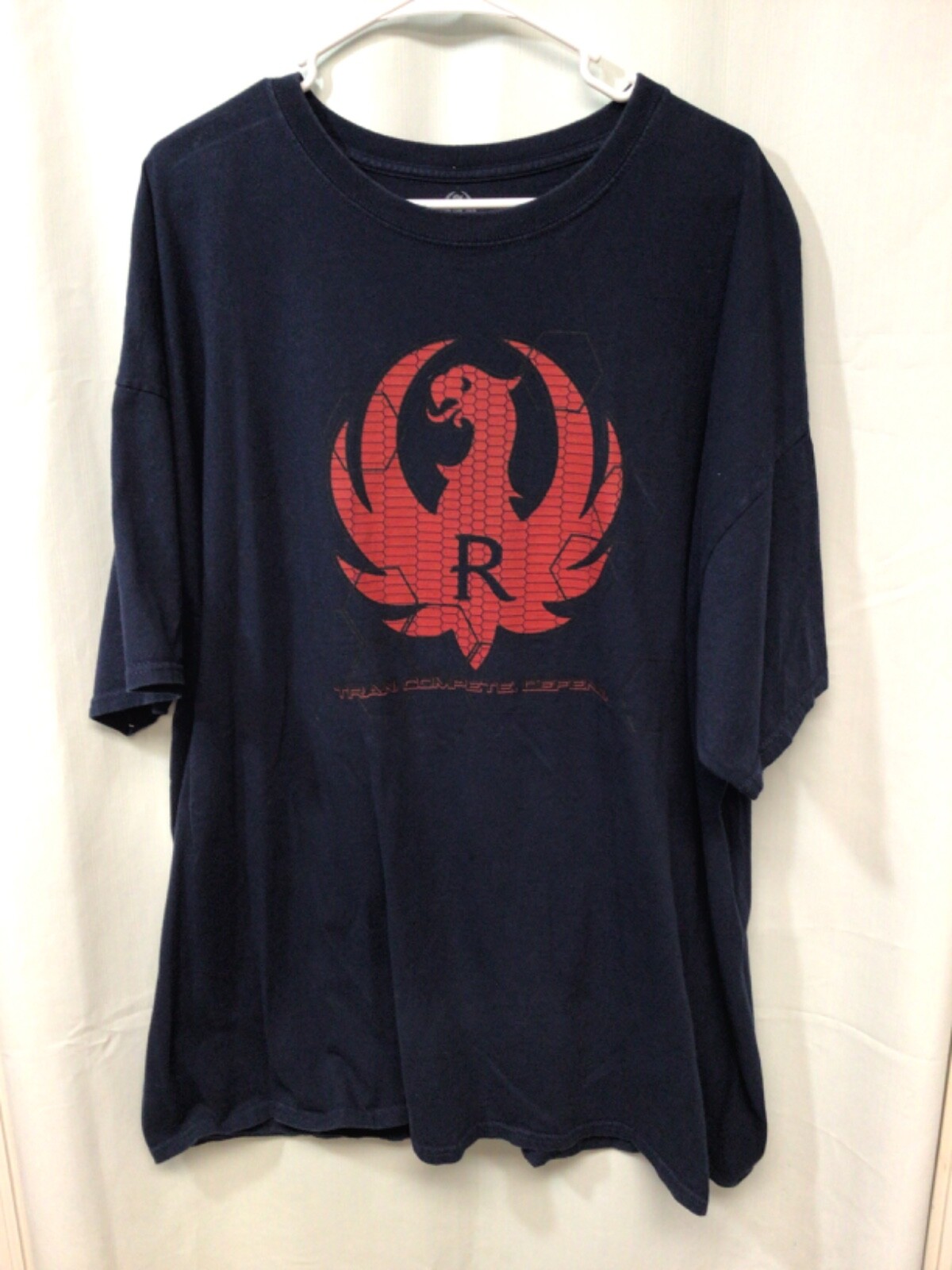 Tiger (Train Compete Defend) Navy Blue 3XL Cotton T Shirt T6