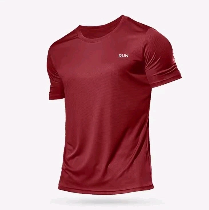 Unisex Atheltic Cut, Training Shirt Breathable Elastic Fitness Gym T Shirt