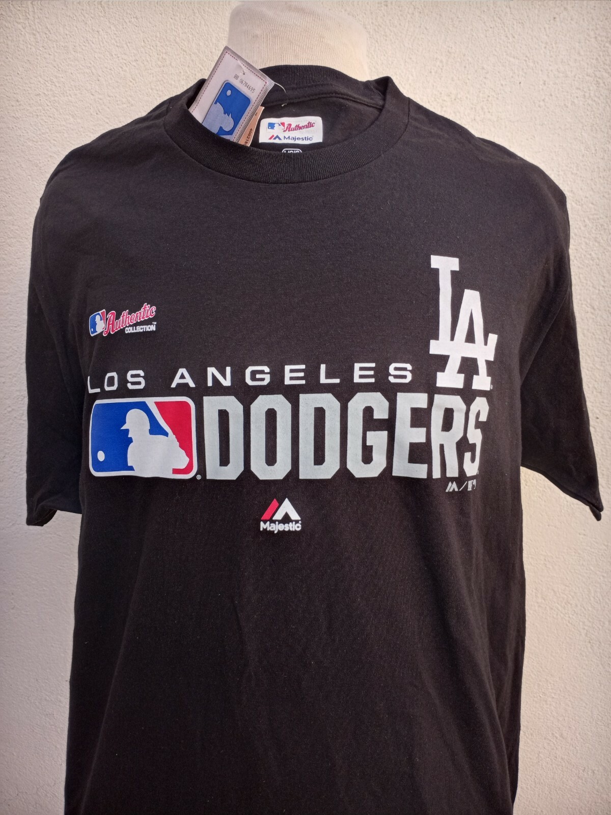 Los Angeles Dodgers T Shirt Men’s Large Black Cotton