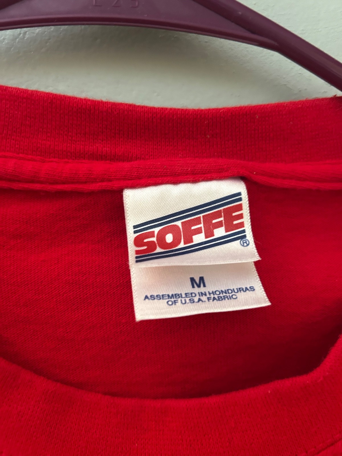 Vintage Soffe USMC T Shirt Mens Medium M Red Parris Island Marine Corps Graphic