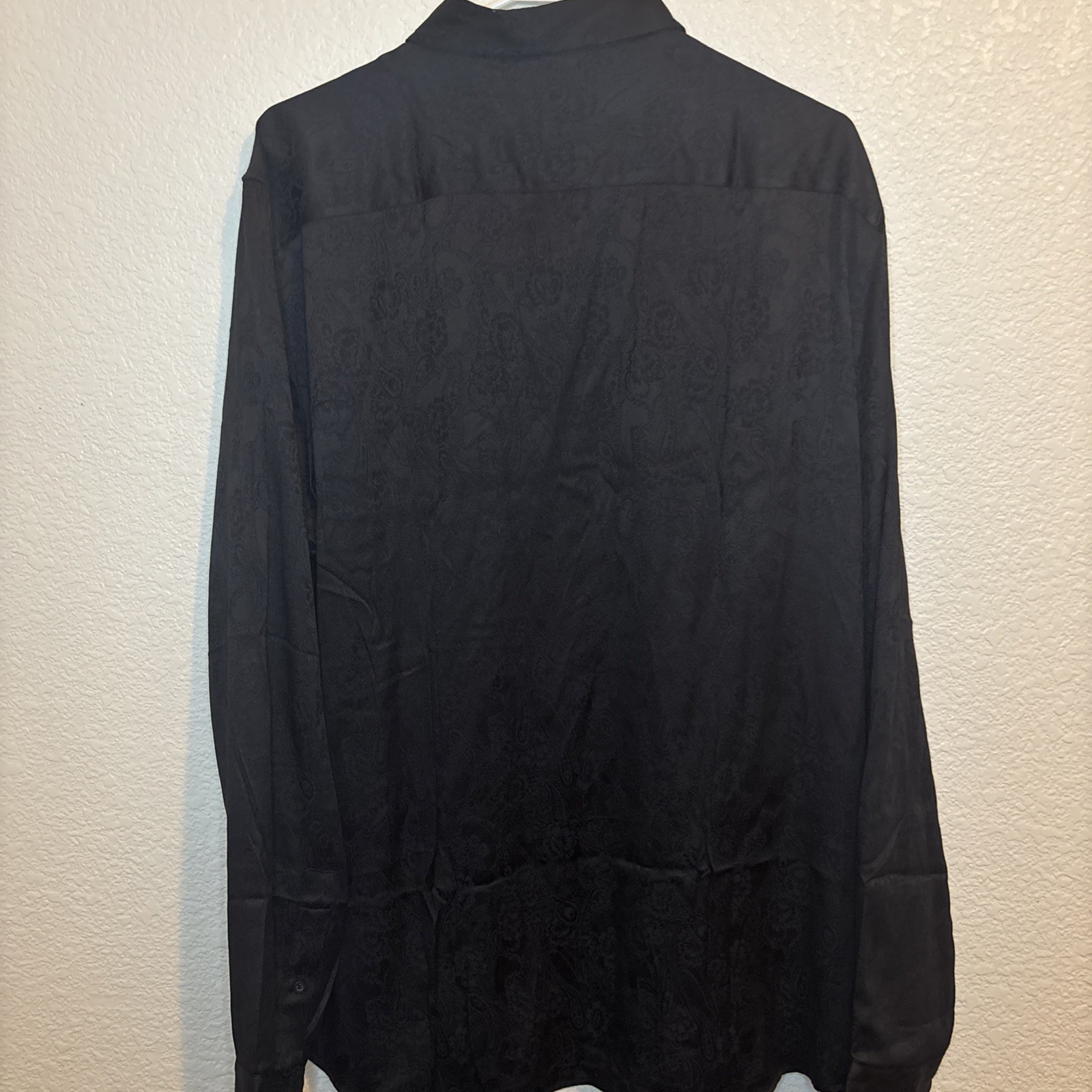 Guess Men’s regular fit Shirt Long Sleeves Paisley Print Allover Size XL
