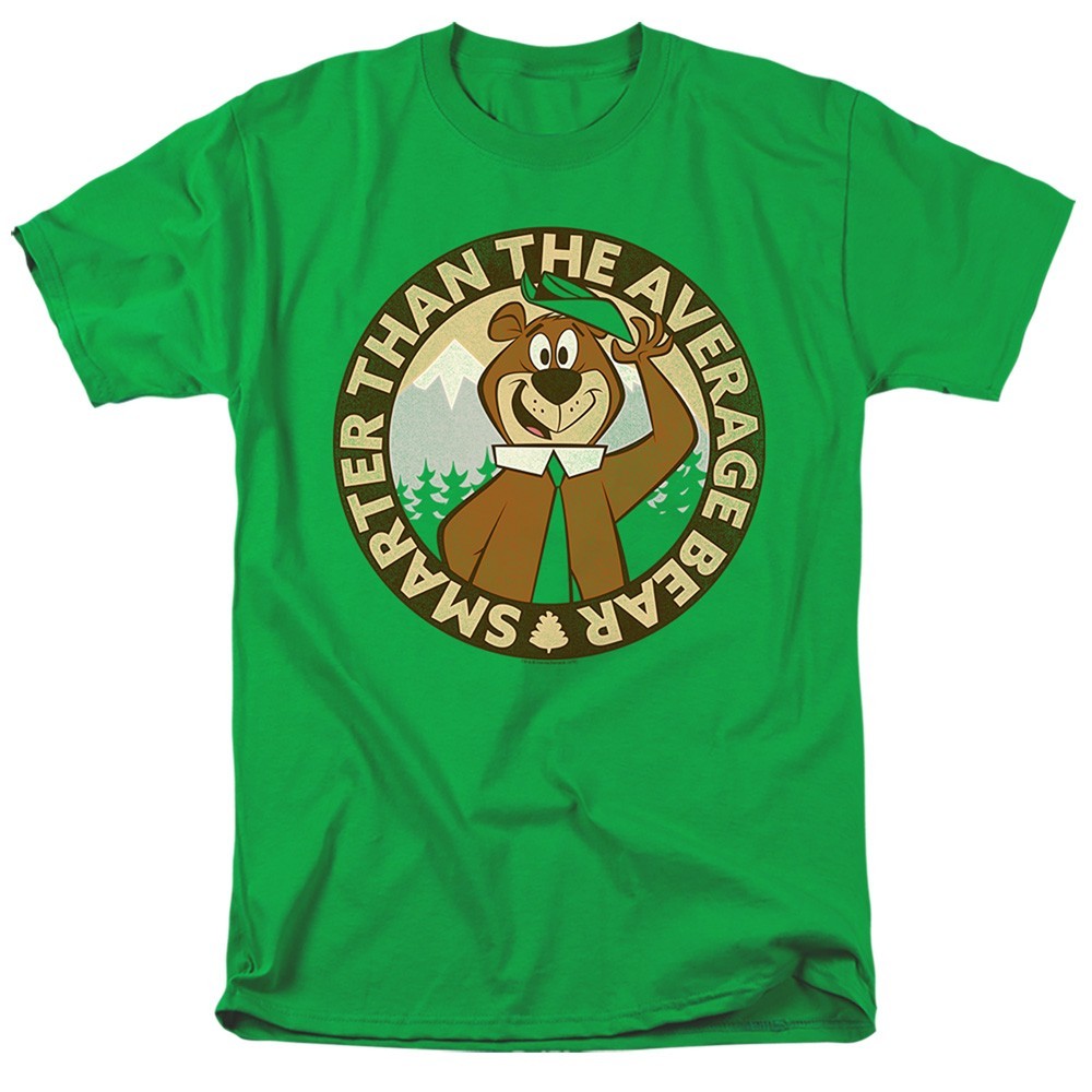 Yogi Bear Smarter Than the Average Bear T-Shirt – Short or Long Sleeve – Green