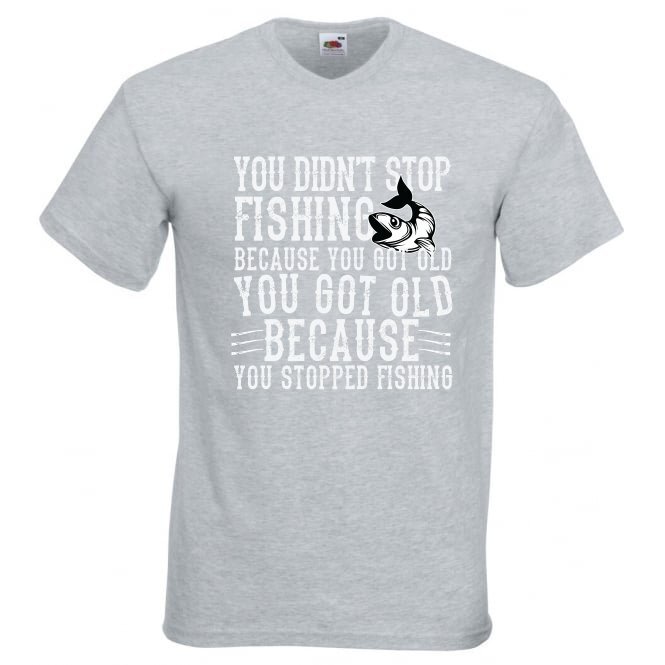 Fishing Fish Trout Old Novelty T Shirt Various Colours And Sizes