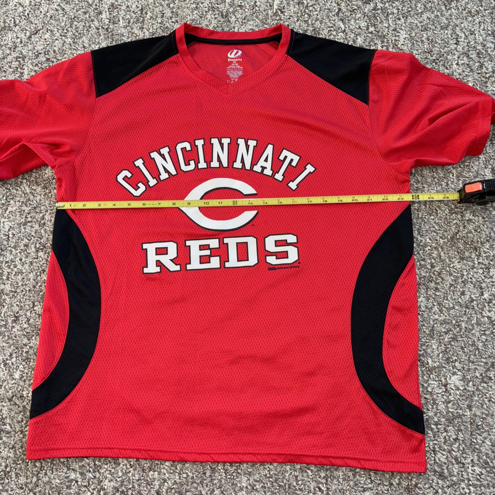 Vintage Dynasty Cincinnati Reds Baseball Mens Size XL 46-48 Shirt Red Tee Tshirt