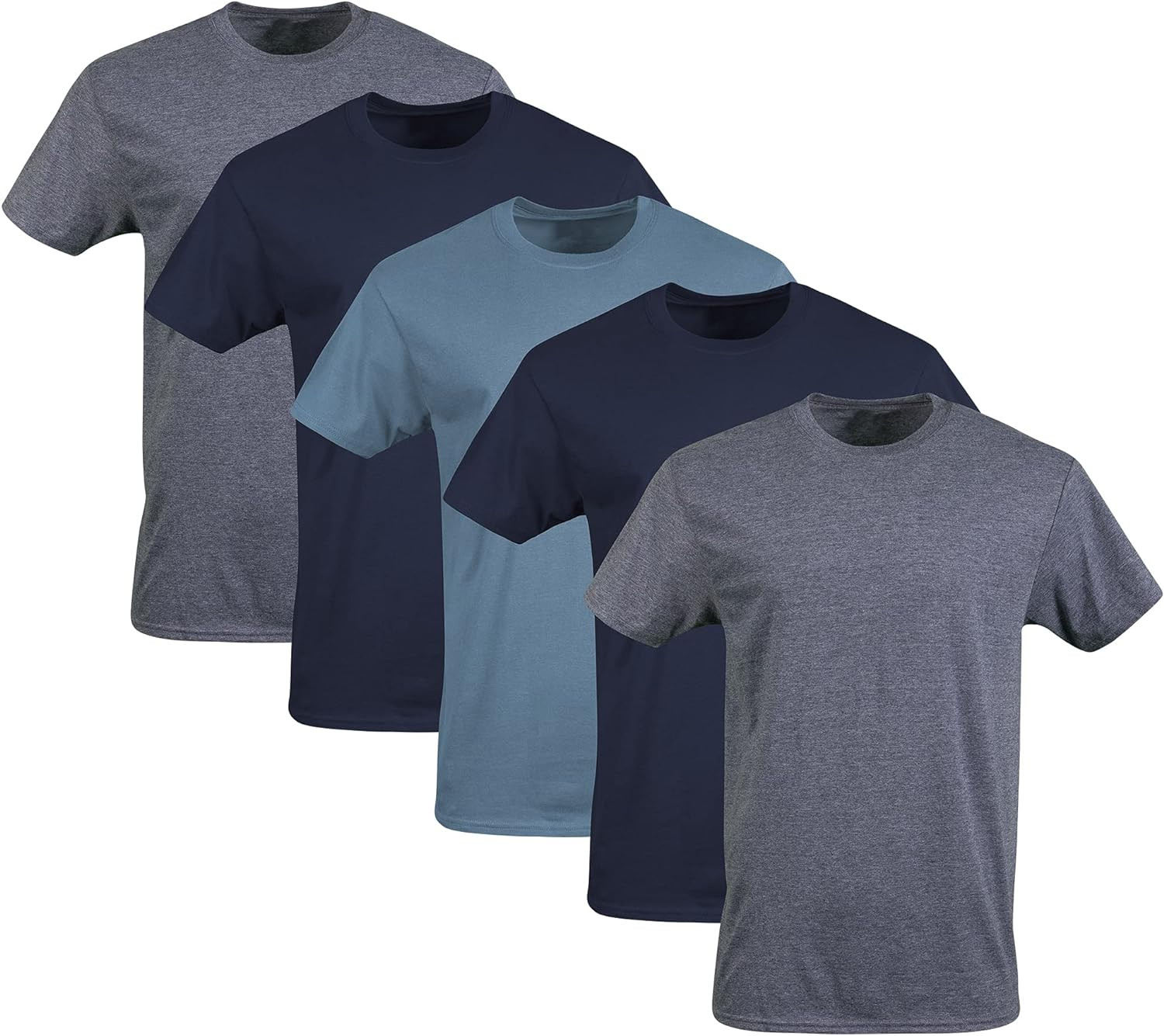Men’S Crew T-Shirts, Multipack, Style G1100 – 5 Pack