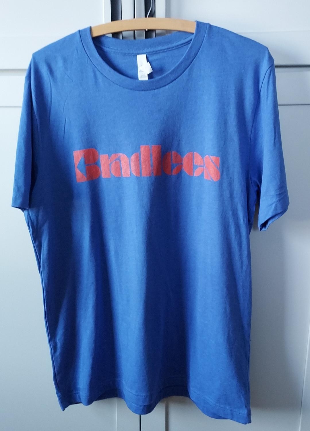 Bradlees T-Shirt Retro 1980s Size L Blue NEW VTG Look Old School Tee Unisex