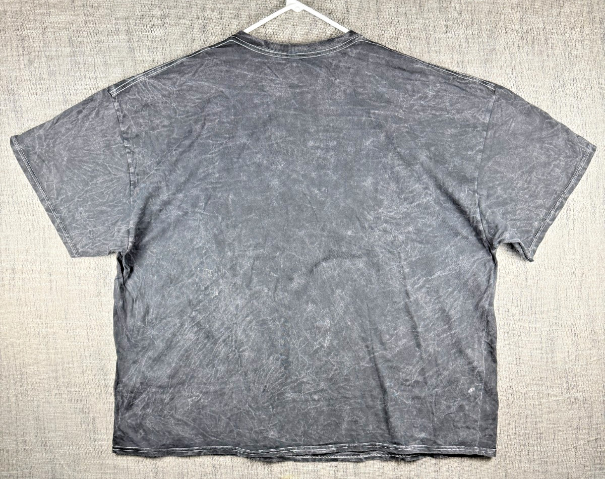 Size 3XL – Marvel Deadpool Wolverine Slash Graphic T-Shirt Black Distressed Wash
