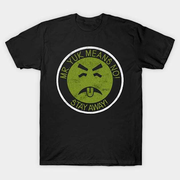 NWT Mr Yuk Means No stay away Funny Theme Humor Parody Tees Unisex T-Shirt
