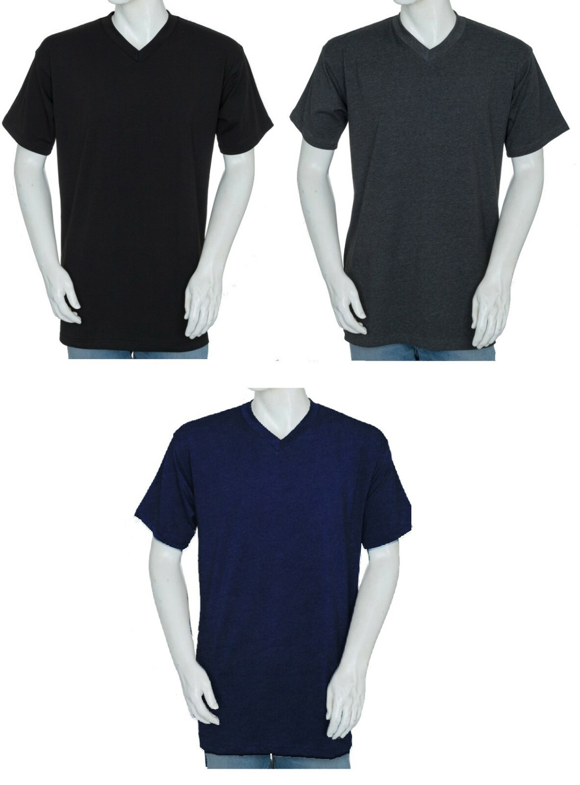 Styllion Big and Tall Mens Shirts V Neck – Mid Weight – VRSS – S – 8XLT