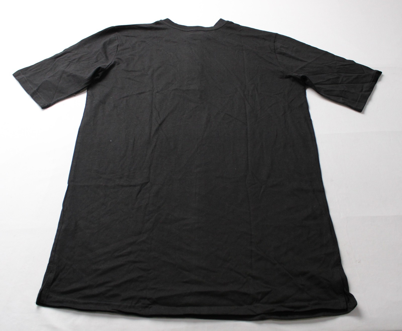 KingSize Men’s Big & Tall Shrink-Less Lightweight Henly T-Shirt CN6 Black Large
