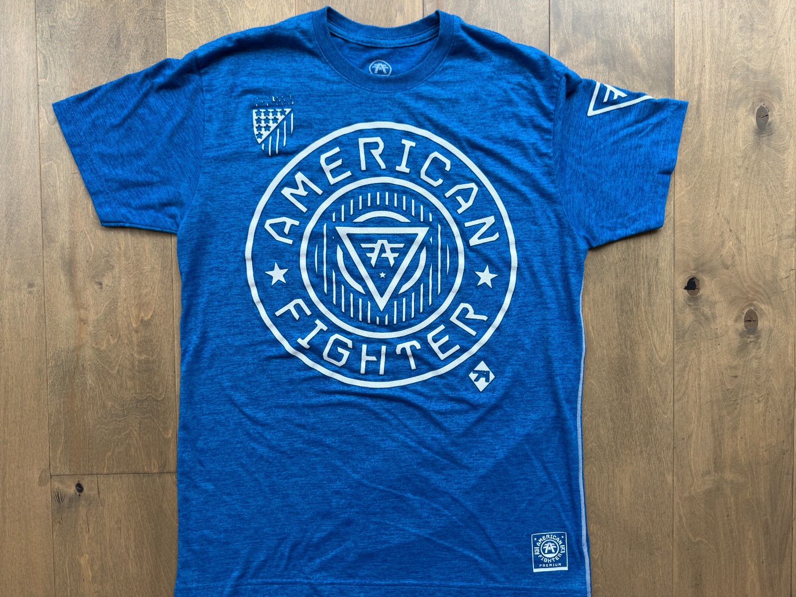 American Fighter Premium Athletics Blue 50/50 Cotton Poly Blend T-Shirt Men’s XL