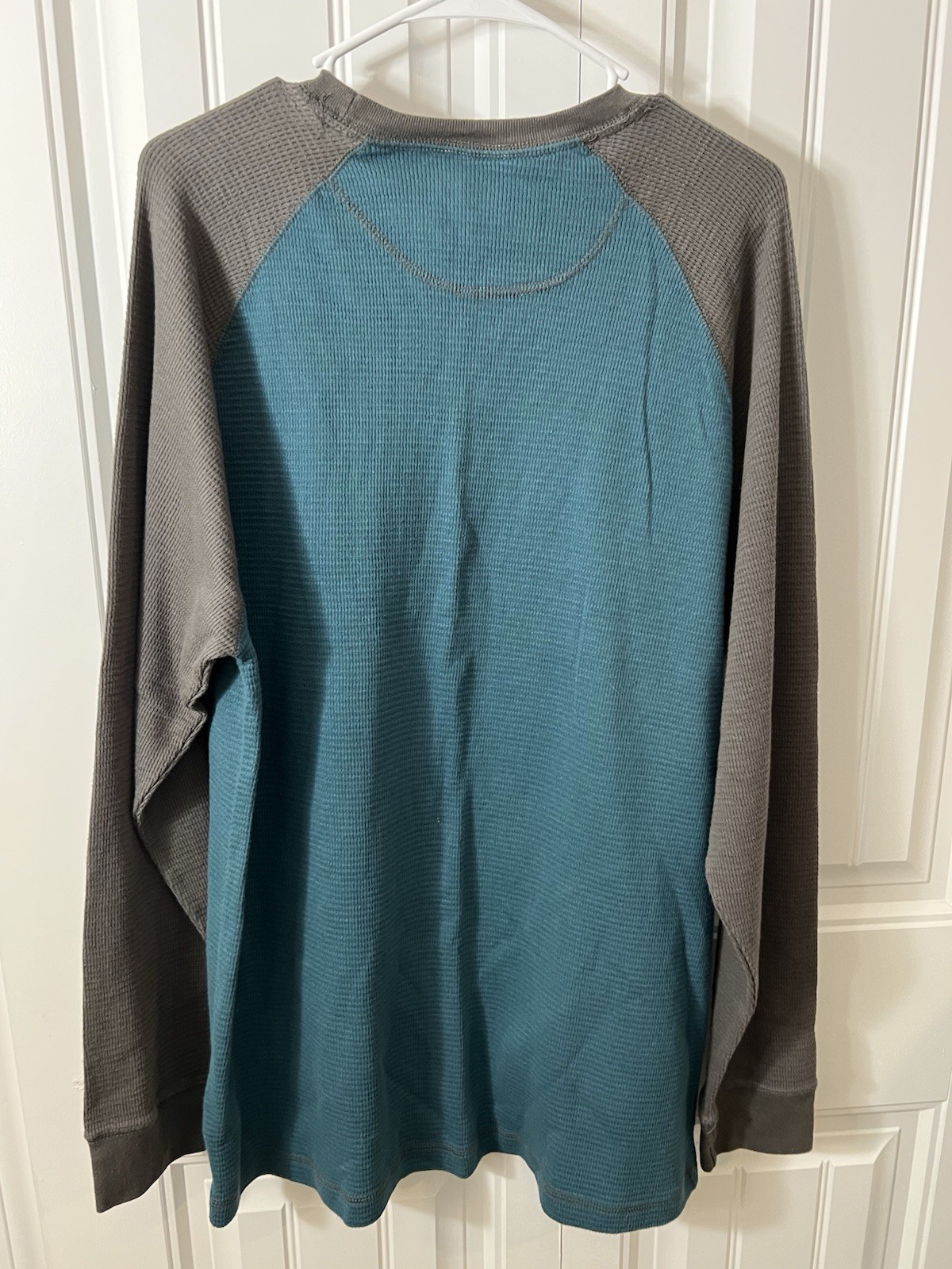 Redhead Long Sleeve Ragland Thermal Teal And Gray Size XL