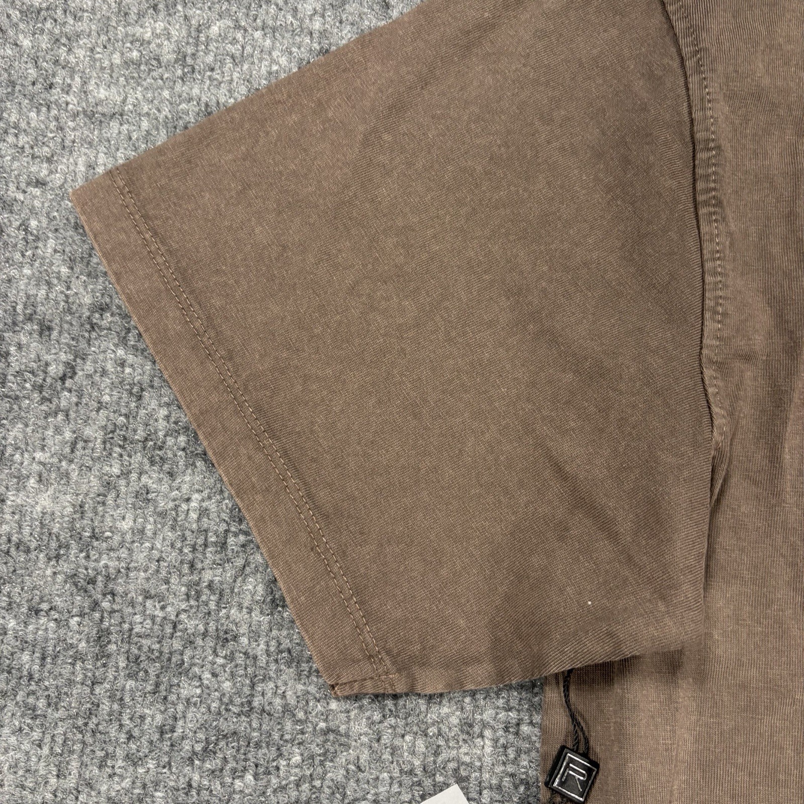 NWT Reserved Supply Mens M Taupe Chocolate Brown Heavyweight Oversized Fit Tee