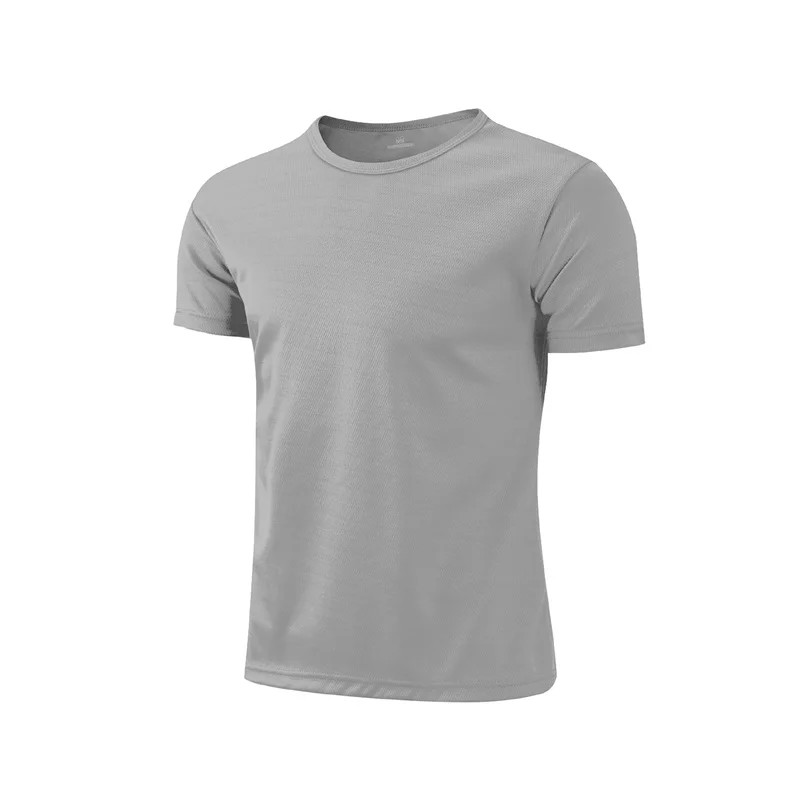 Men Short Sleeve Running t-Shirt Quick Dry Sport Gym Shirt Man Bodybuilding Fitn