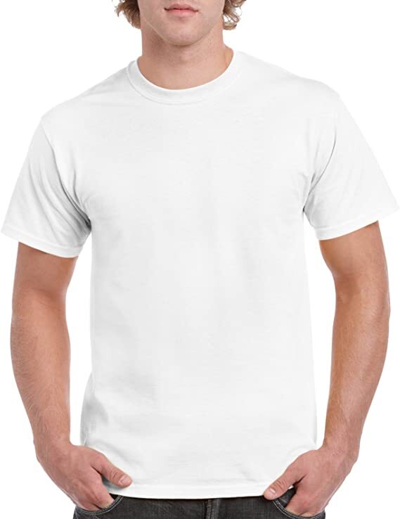 Gildan 3-PACK Men’s Heavy Cotton T-Shirt (Pack of 3) Bulk Solid Blank Regula Fit