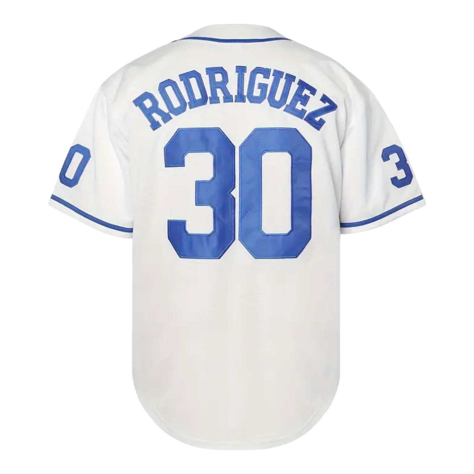 Sandlot Baseball Jersey Benny The Jet Rodriguez #30 White Stitched Men’s XXL 2XL