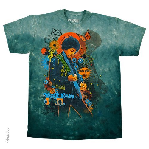 JIMI HENDRIX-TRIPPY JIMI-TIE DYE T-SHIRT S-M-L-XL-XXL Experience, GYPSIES
