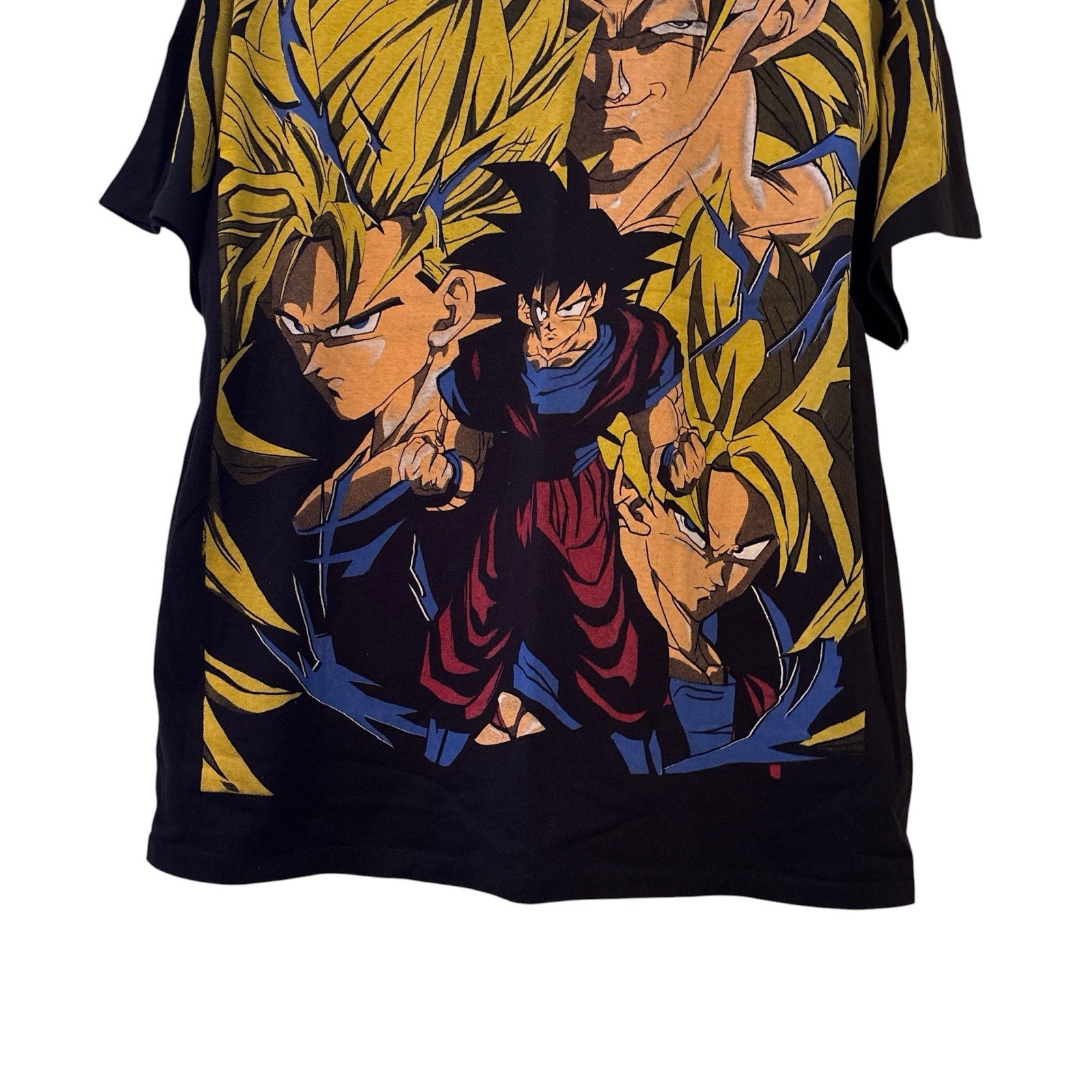Dragon Ball Z AOP T-shirt Goku Anime Vintage Modern Reprint Single Stitch XL
