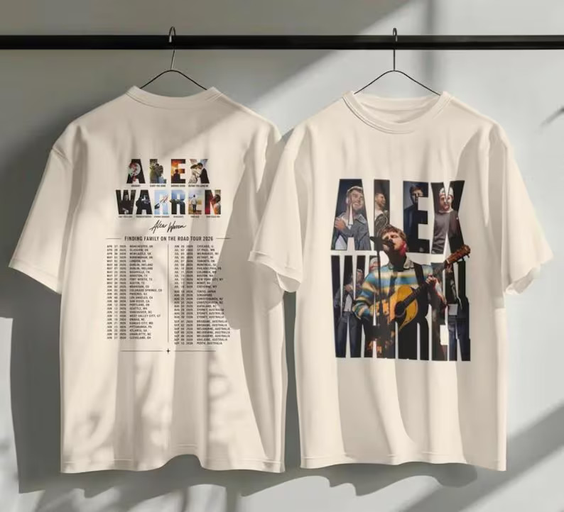 Alex Warren Finding Family Tour 2026 Graphic T Shirt