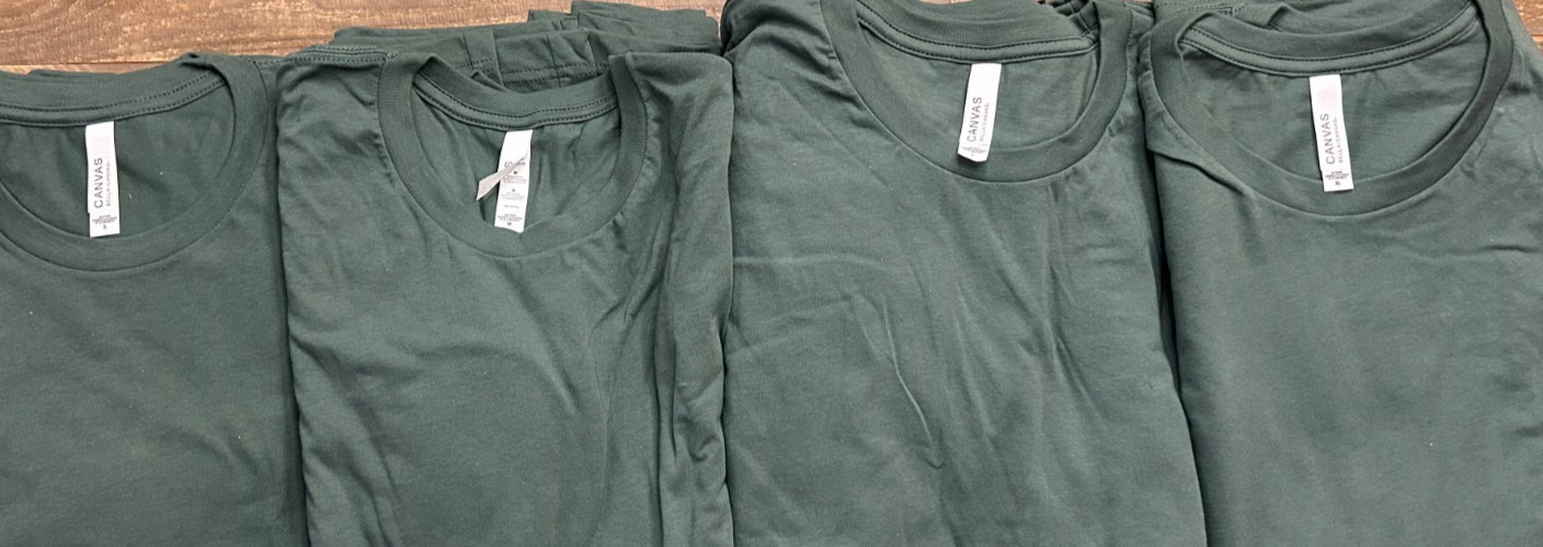 Bella + Canvas 3301C Sueded T-Shirt Heather Forest Unisex Blank Tee S-XL NWT