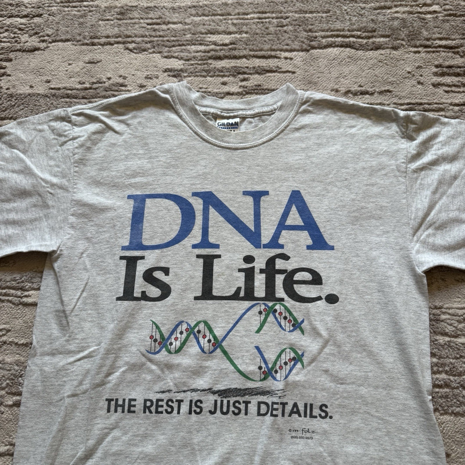 Vintage DNA Is Life The Rest Is Just Details Science Spiral Helic Men’s Medium