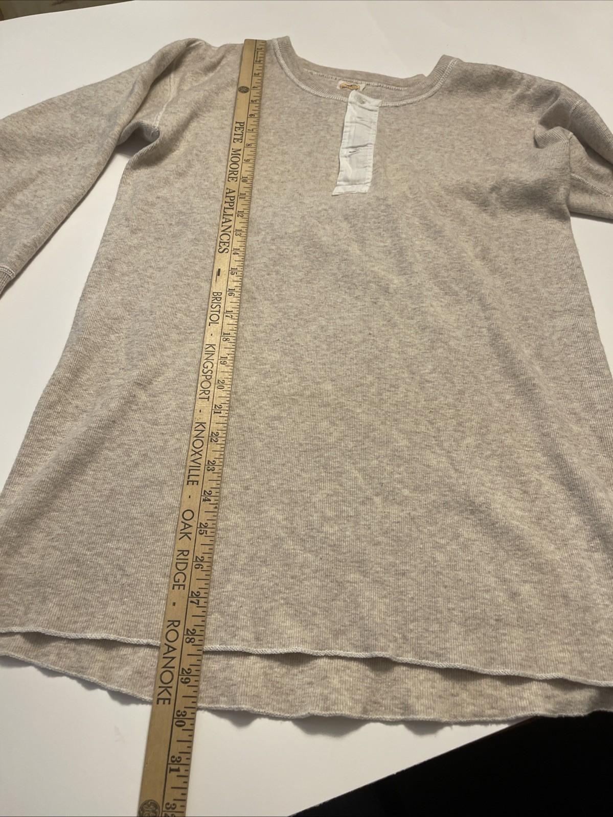 Vintage 1930s Oneita Standard Underwear Long Sleeve Wool Henley M 30s