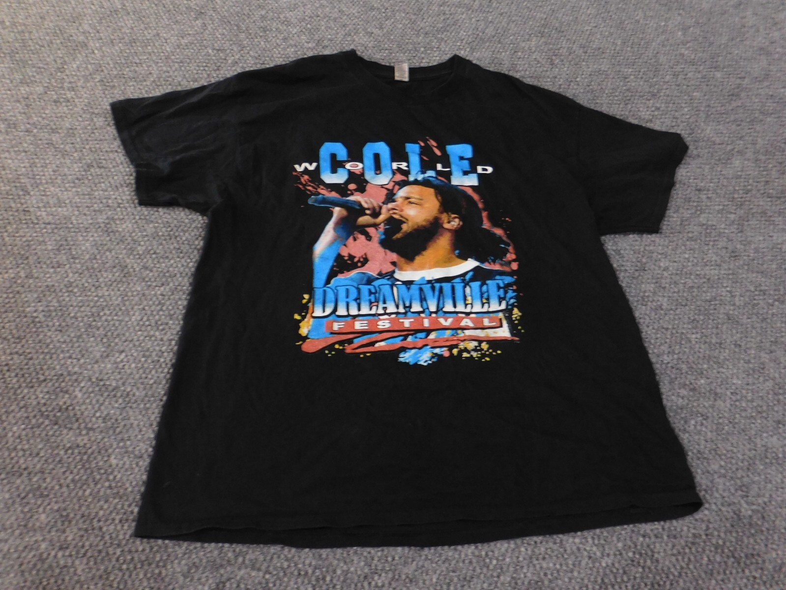 j cole shirt tour xl black mens dreamville festival hiphop music concert