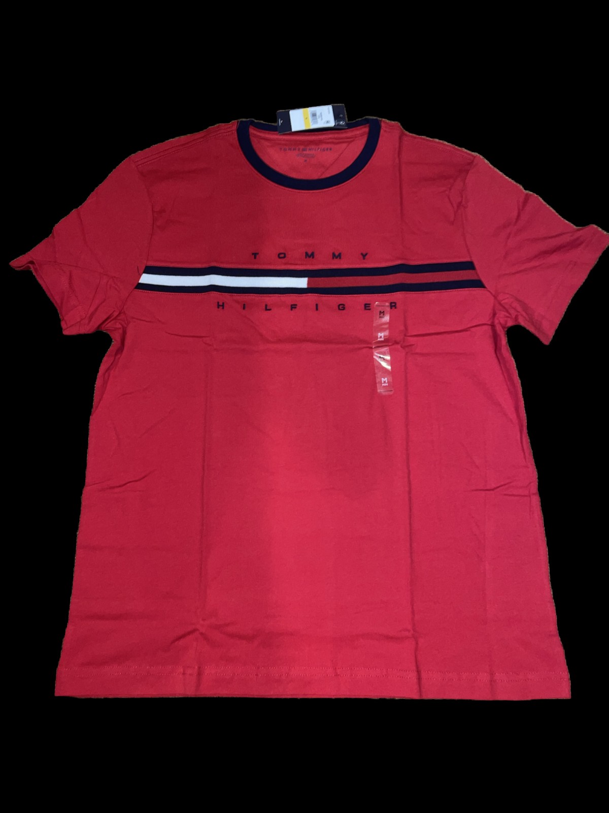 Tommy Hilfiger Red Crewneck Tshirt M Brand New