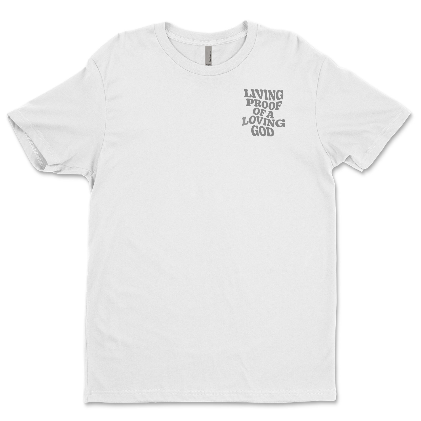 DTF Living Proof/ Custom Unisex Soft Style T-Shirts, Next Level- Cotton