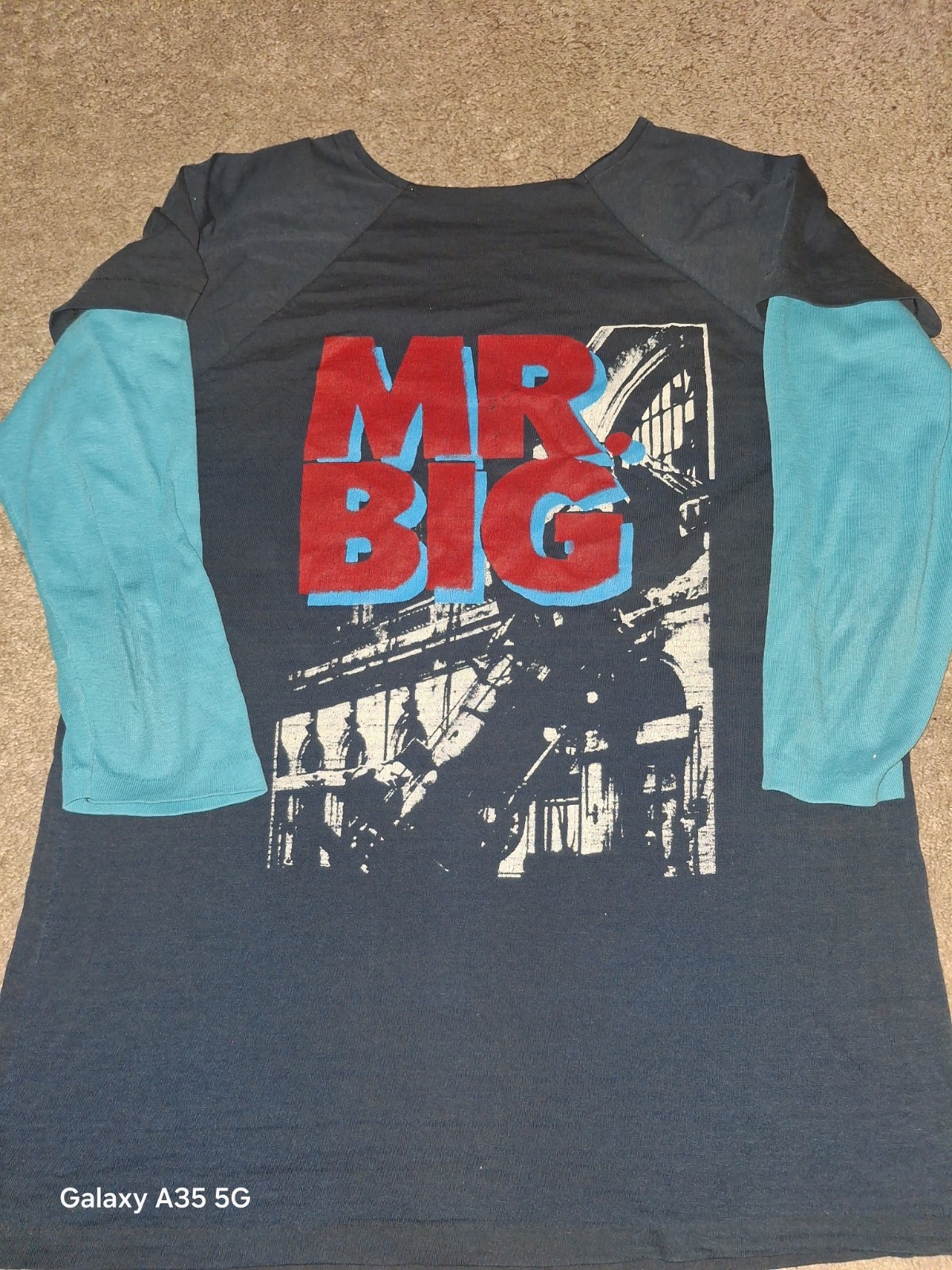 MR. BIG T-Shirt 1992 90s Vintage Rare Band T-Shirt Long Sleeve NO TAG