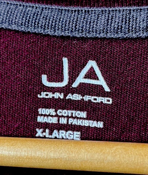 Vintage John Ashford 90s Mens XL Henley Shirt Heavy Cotton