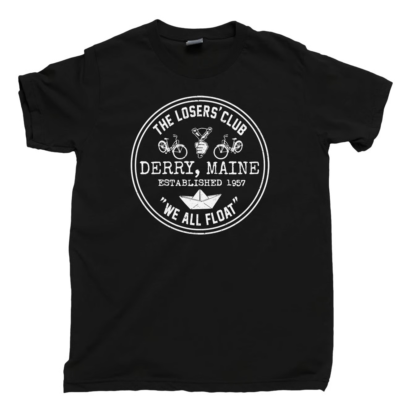 The Losers Club T Shirt We Float Pennywise Stephen King IT Book Movie DVD Tee
