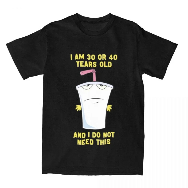 30 or 40 Aqua Teen Hunger Force ATHF T shirt funny tee shirt short