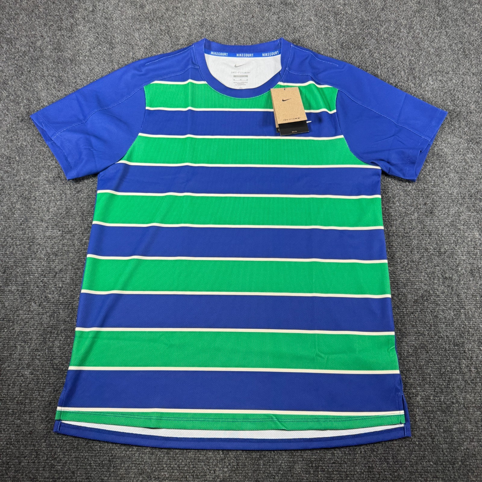 Nike Court Slam Dri-FIT ADV Mens Size Medium M Tennis Shirt ALCARAZ Nadal NWT