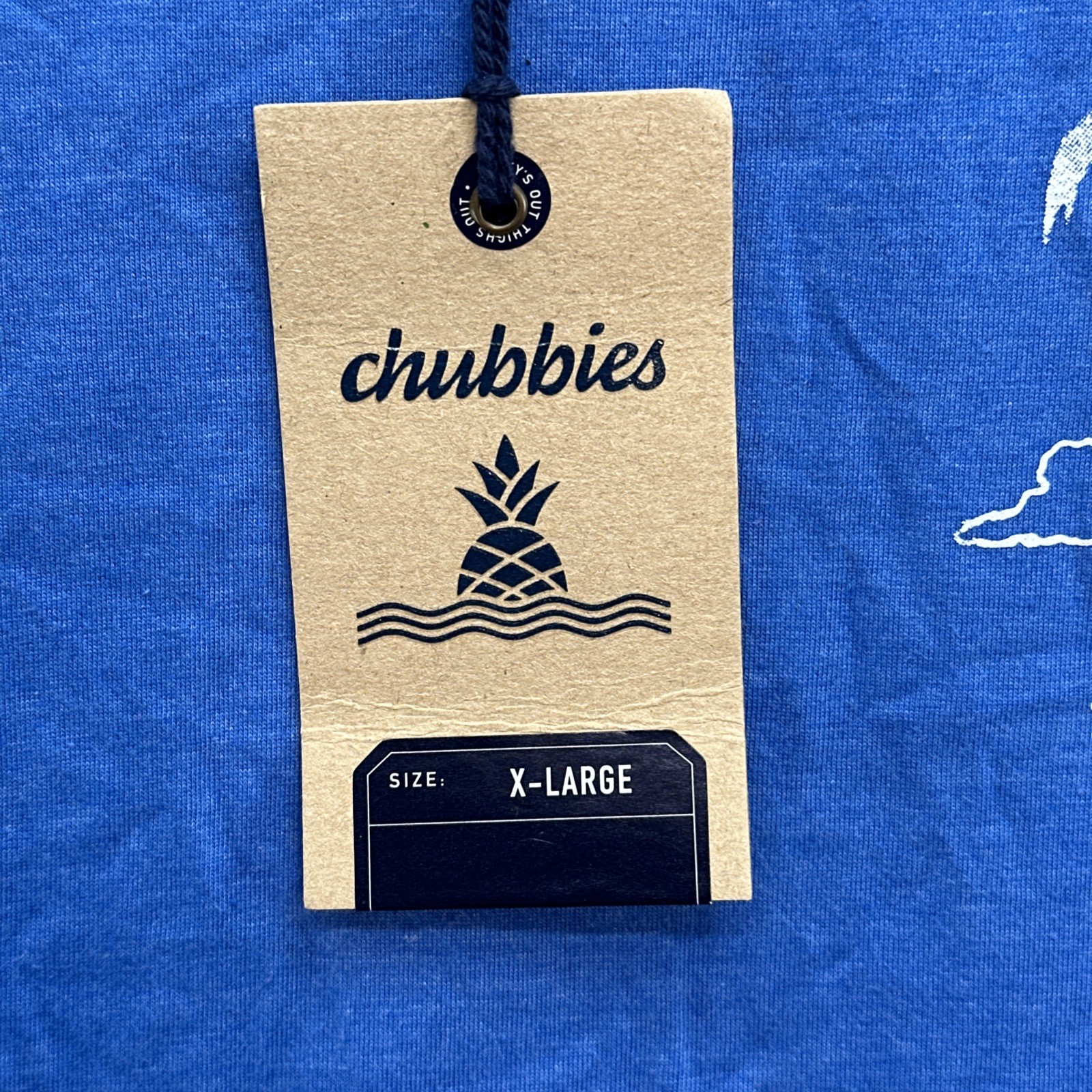 Chubbies The Weekend Has Arrived Short Sleeve Blue T-Shirt Men’s XL NWT