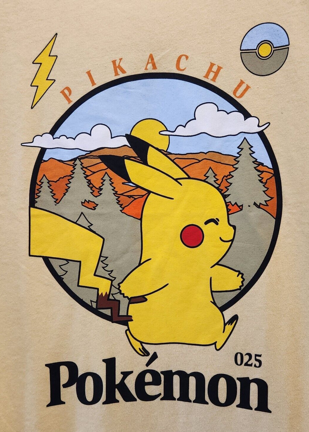 Pokemon Pikachu T-Shirt Unisex Child Size Large (10/12) *NEW*