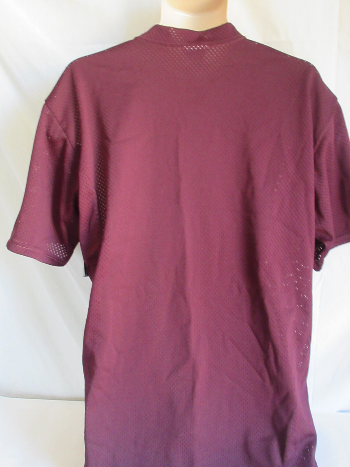 Rawlings Baseball Shirt Size Adult  L Polyester Maroon Mesh NWT