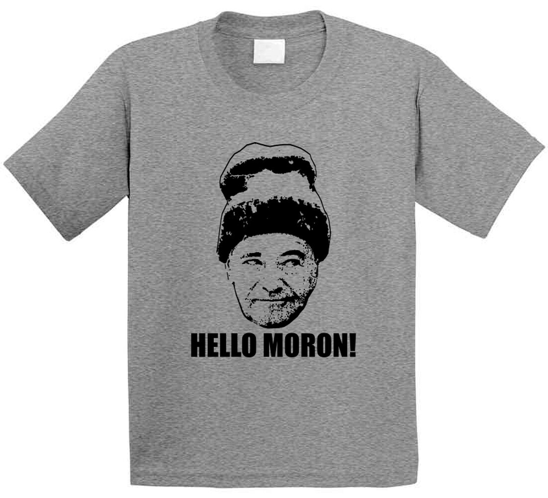 Grumpy Old Men Quote Hello Moron T Shirt