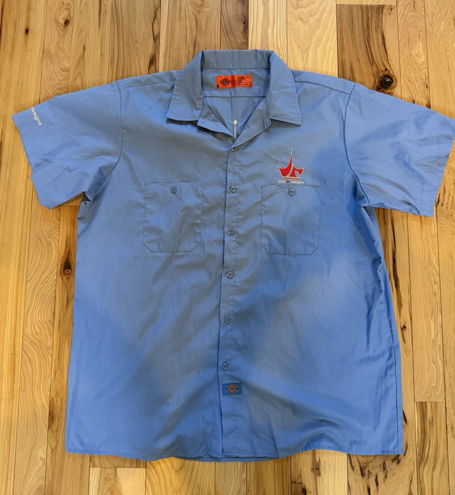 Vintage Dickies Paul Jr Designs Mechanic Work Shirt American Chopper Y2K Biker.”